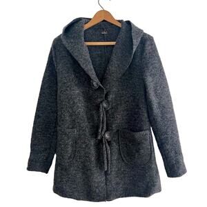 Lola Made in Italy Wool Jacket Hood Large